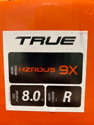 New Senior True Regular Width  8 HZRDUS 9X Hockey Skates