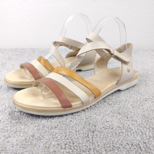 Pikolinos Rosamar Sandals Womens 41 EU Strappy Slingback Tan Beige Shoes