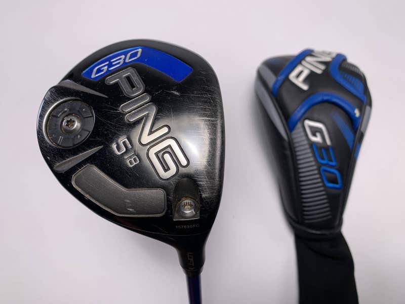Ping G30 5 Fairway Wood 18* TFC419 Regular Graphite Mens RH HC
