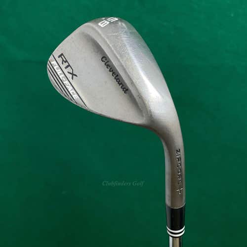 Cleveland RTX Zipcore TR FULL-FACE 58-9 58° Lob Wedge DG Spinner TI Steel