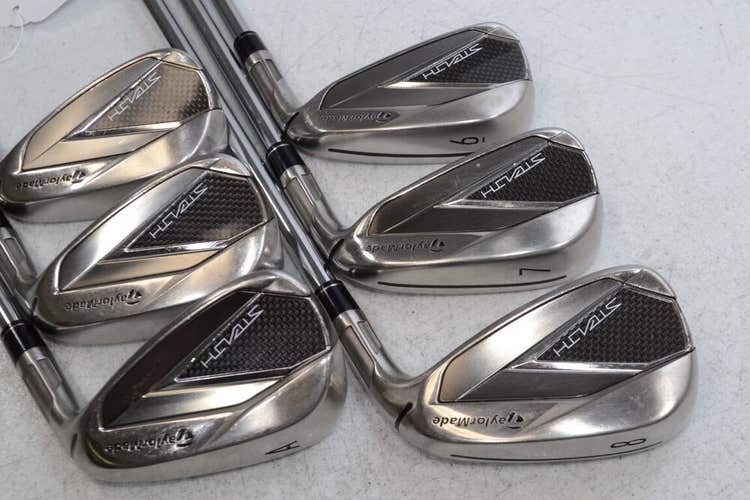 TaylorMade Stealth 6-PW,AW Iron Set Right Regular Flex KBS MAX MT Steel # 176110