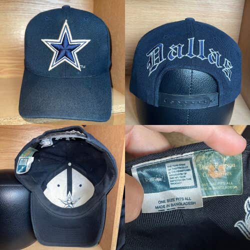 Vintage Dallas Cowboys Drew Pearson Old English Graffiti Logo Snapback Hat Cap