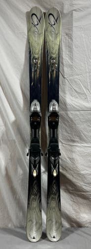 K2 Lotta Luv 153cm 119-78-105 r=14m Women's Skis Marker 11.0 Ti Bindings CLEAN