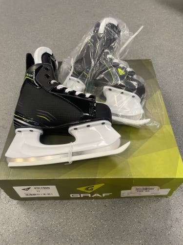 New Youth Graf Regular Width  11 PeakSpeed PK1900 Hockey Skates