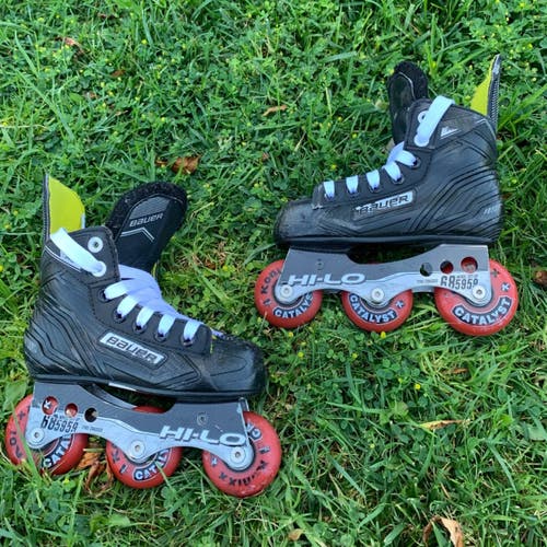 Used Youth Bauer RS Inline Skates Regular Size 10