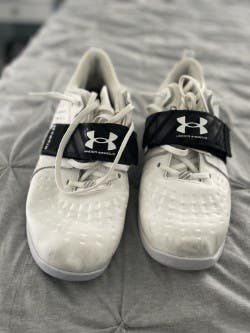 White Used Size 11 Men's Under Armour TRAIN weightlifting  Shoes