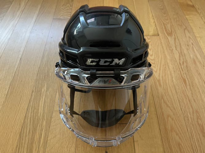 Used Large CCM Super Tacks X Helmet With FV1 Face Visor