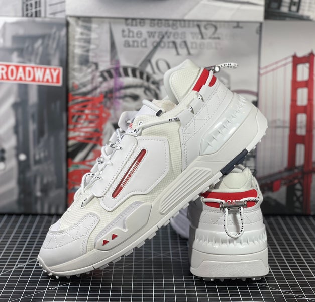 Polo Ralph Lauren PS200 USA  White Navy Red 809841218-001 SNKR  Men's Sz 12 NEW