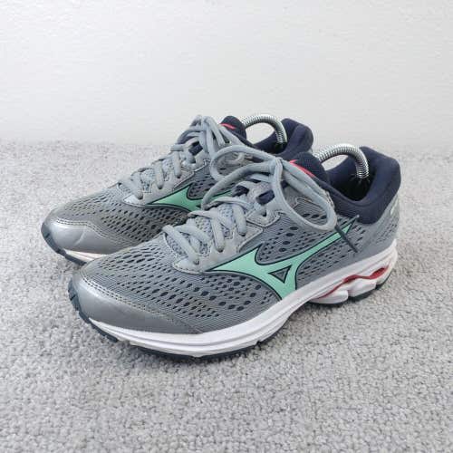 Mizuno Wave Rider 22 Womens 6.5 Running Shoes Low Top Sneakers Gray