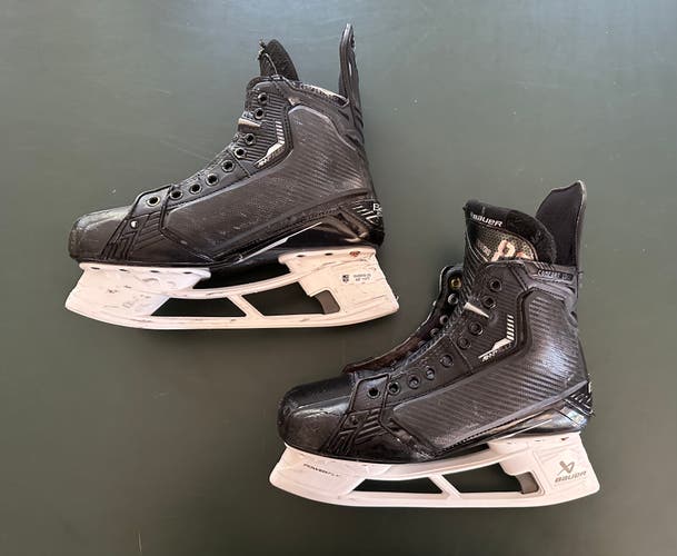 BAUER SUPREME MACH PRO STOCK SKATES Pierre Luc Dubois LA Kings 8.75 E