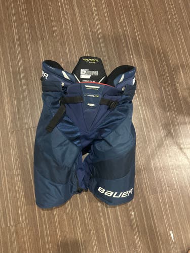 Bauer Vapor Hyperlite Navy Blue Hockey Pants- Senior Large