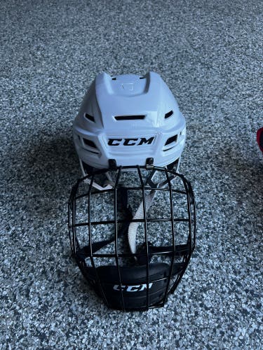 Almost New CCM Tacks 710 Hockey Helmet With Cage