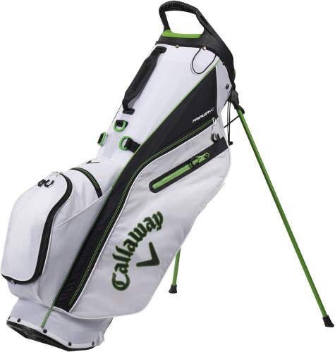 New Callaway Golf Fairway C Bag stand double strap white green OptiFit comfort