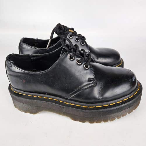 Dr. Martens 8053 Quad Women's Size: 7 Black Leather Platform Shoes