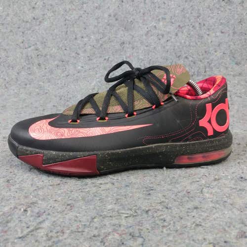 Nike KD VI 6 Boys Shoes Size 6Y Kevin Durant Black 599477-001 Trainers