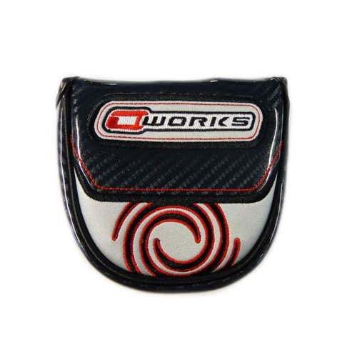 Odyssey O Works Magnetic Putter Headcover (Black/Red/Silver, Mallet) NEW