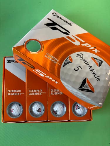 New Houston Rockets TaylorMade TP5 Pix Golf Balls | 12 Pack (1 Dozen) | NBA Collection