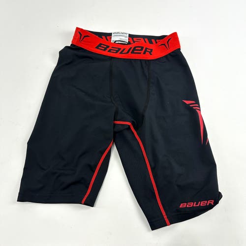 New Black Bauer Compression Shorts | Senior Small
