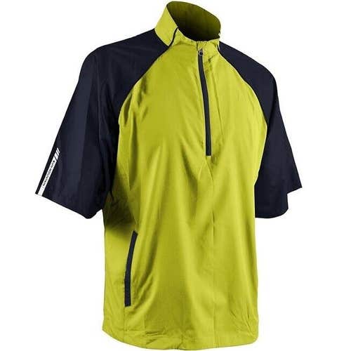 Sun Mountain Golf Headwind Men's Short Sleeve Pullover - Ciron / Navy - LARGE