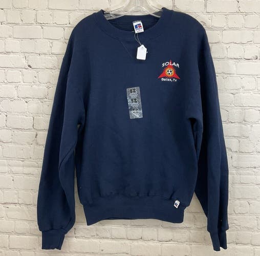 Russell Athletic Mens DriPower Fleece 698HBM1 Small Navy Crew Sweatshirt New