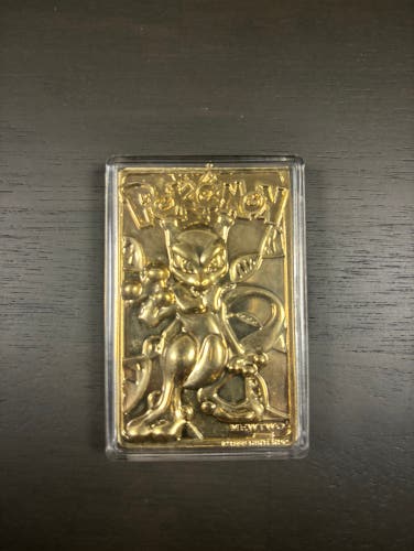 23 Karat Gold Plated Trading Card - Mewtwo