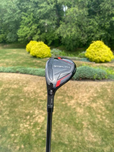 Used  TaylorMade Left Hand Stiff Flex 3H Stealth Hybrid