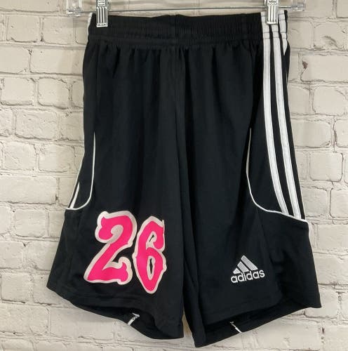 Adidas Youth Unisex Squadra 13 Z21560 #26 Small Black White Soccer Shorts NWT
