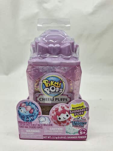 Pikmi Pops Cheeki Puffs 1pc Medium Collectible Purple Diamond Heart