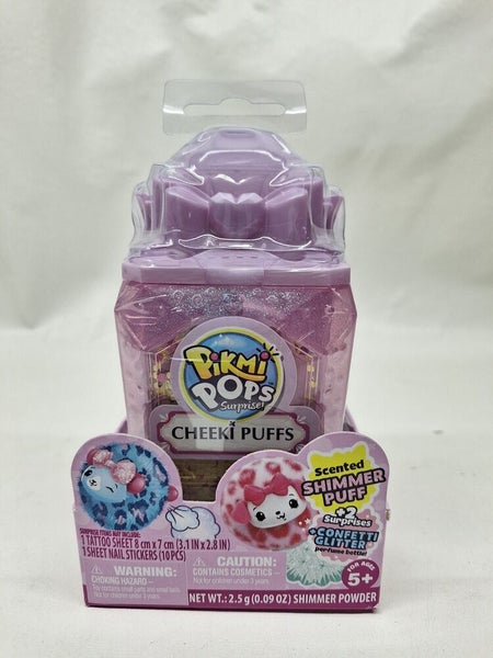 Pikmi Pops Cheeki Puffs 1pc Medium Collectible Purple Diamond Heart