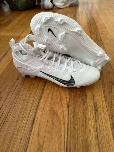 White New Adult Men's Nike Huarache Low Top Footwear Molded Cleats