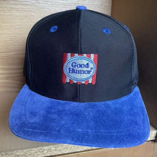 Vintage Good Humor Ice Cream Suede Brim Snapback Hat Cap