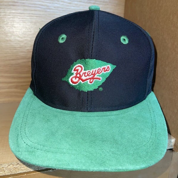 Vintage Breyers Ice Cream Hat Snapback Cap Rare Suede Brim
