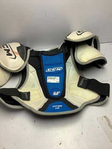 Used Ccm U +fit 03 Le Lg Hockey Shoulder Pads