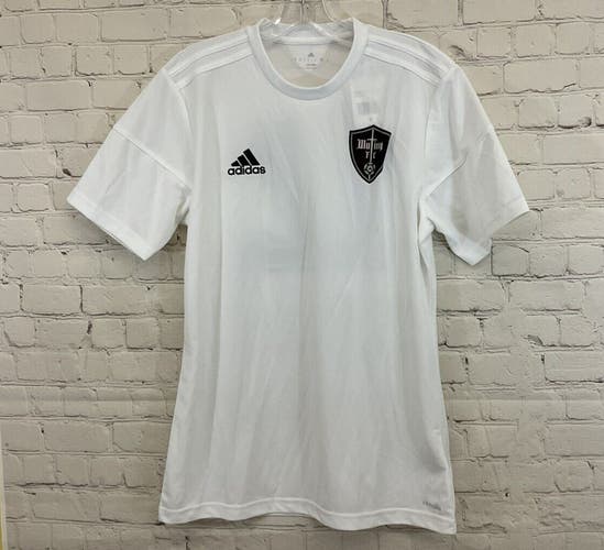 Adidas Adult Mens Squadra 17 BJ9176 Mutiny FC Small White SS Soccer Jersey NWT