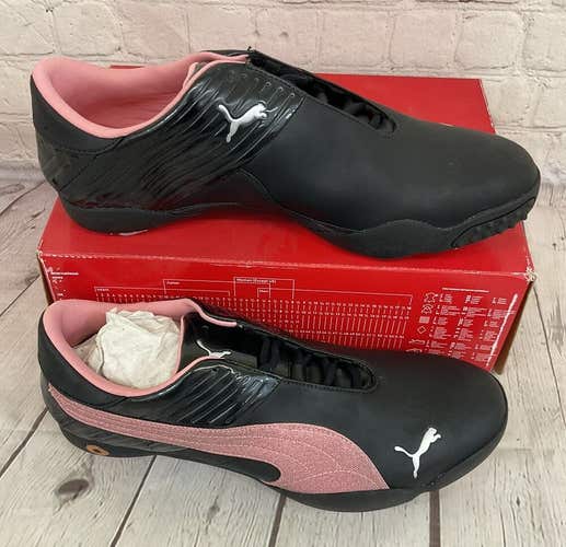 Puma 184438 01 Loop Patent Women's Golf Shoes Black Flamingo Pink Silver US 10.5