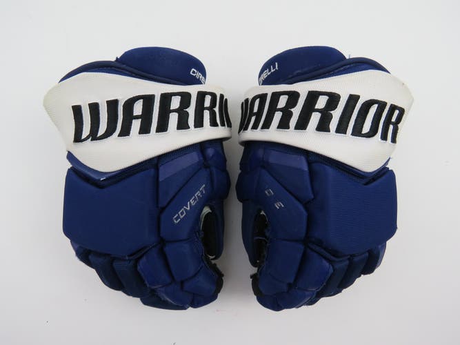 Warrior Covert Tampa Bay Lightning NHL Pro Stock Hockey Player Gloves 14"