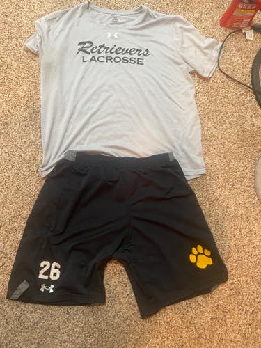 UMBC Lacrosse Team Issued Large Shirt + Short Bundle