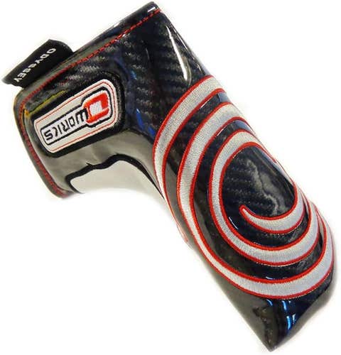 Odyssey O Works Magnetic Putter Headcover (Black/Red/Silver, Blade) NEW