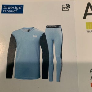 Helly-Hansen HH LIFA Active Set ski snowboaring  etc Blue, size 8