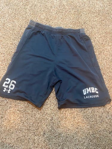 UMBC Lacrosse Gray Team Issued Large Shorts