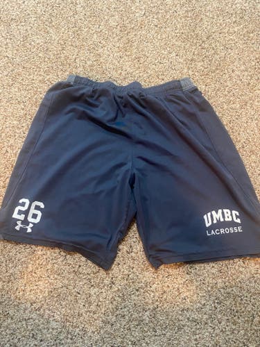 UMBC Lacrosse Gray Team Issued Large Shorts