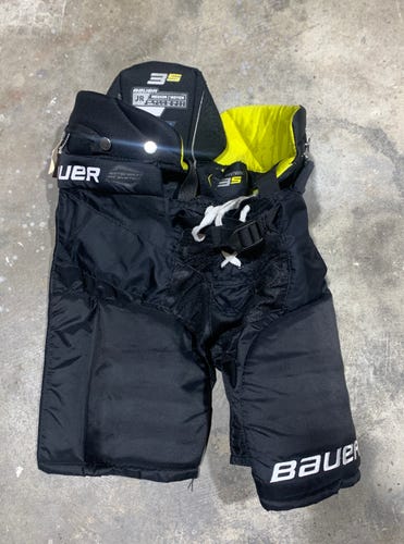 Black Used Junior Medium Bauer Supreme 3S Hockey Pants