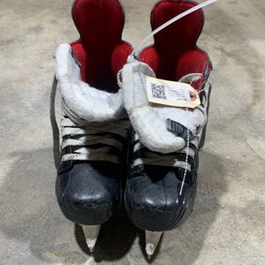 Used Junior Bauer Vapor X400 Hockey Skates Regular Width Size 1