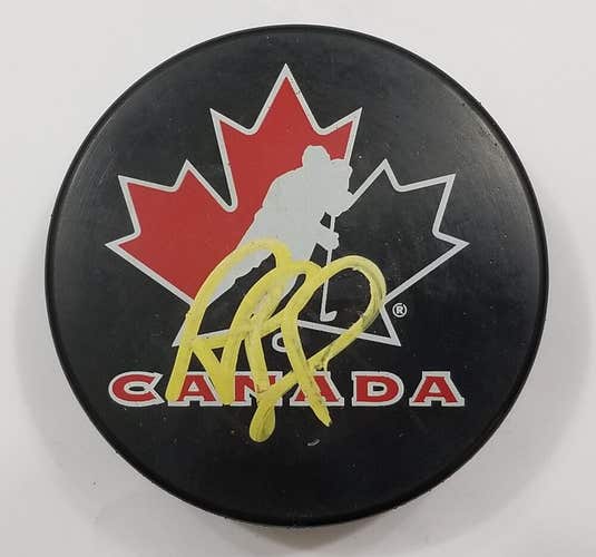 ROB BLAKE Autographed Team Canada Olympic NHL Hockey Puck Signed
