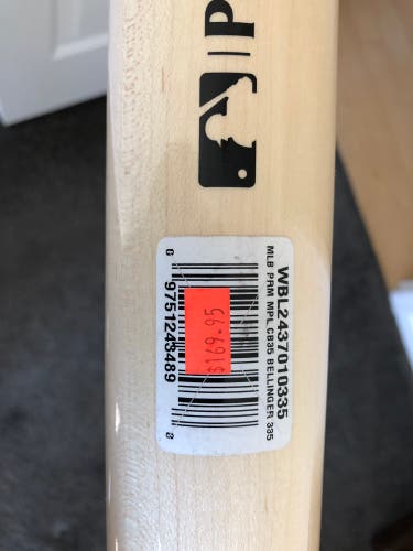 New 2022 Louisville Slugger Maple 30.5 oz 33.5" MLB Prime CB35 Cody Bellinger Pro Model Bat