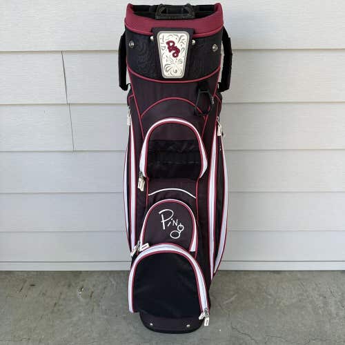 Ping Faith Golf Cart Bag 14 Way Divider Womens Ladies Black Pink White