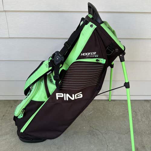 Ping Hoofer Prodi G Junior Youth Kid Golf Bag Carry Stand 4 Way Divide Green