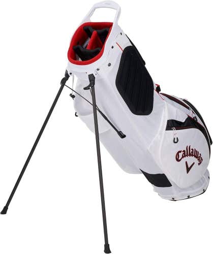 New Callaway Golf Hyperlite Zero Stand Bag double strap white lightweight