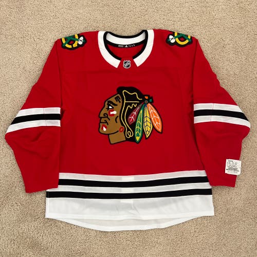 Chicago Blackhawks NHL Adidas MiC Team Issued Home Jersey Size 58 Blank