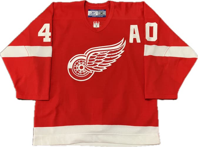 Detroit Red Wings Henrik Zetterberg Reebok Authentic NHL Hockey Jersey Size 48